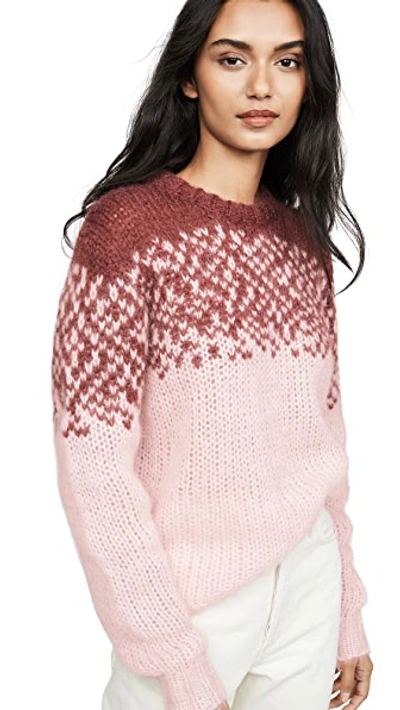 Shop Custommade Maggie Mohair Pullover In Peachskin