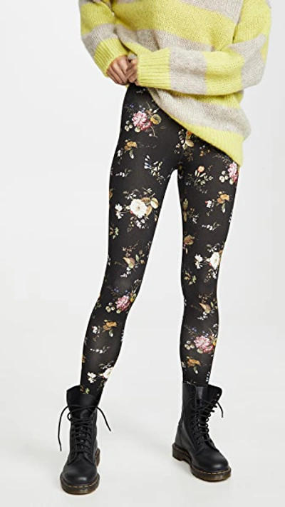 Shop R13 Floral Leggings In Black Floral