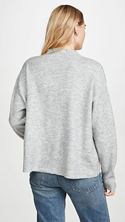 Shop Minkpink Funnel Neck Sweater In Grey Marle