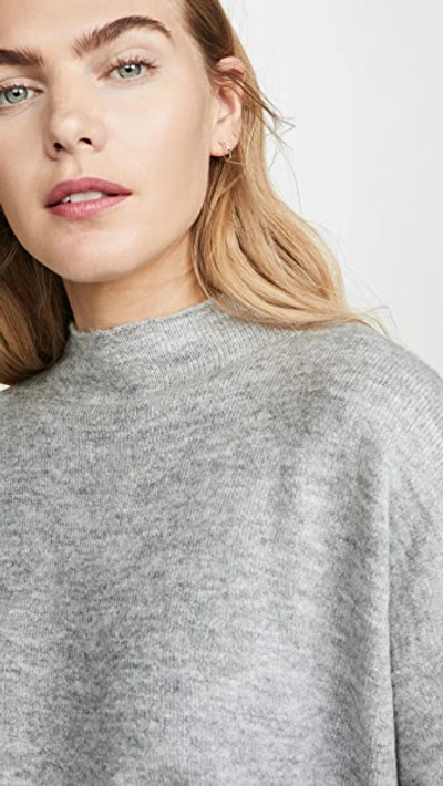 Shop Minkpink Funnel Neck Sweater In Grey Marle