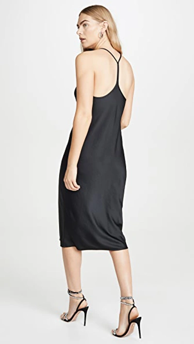 Shop Alexander Wang T Wash & Go Racerback Dress In Black