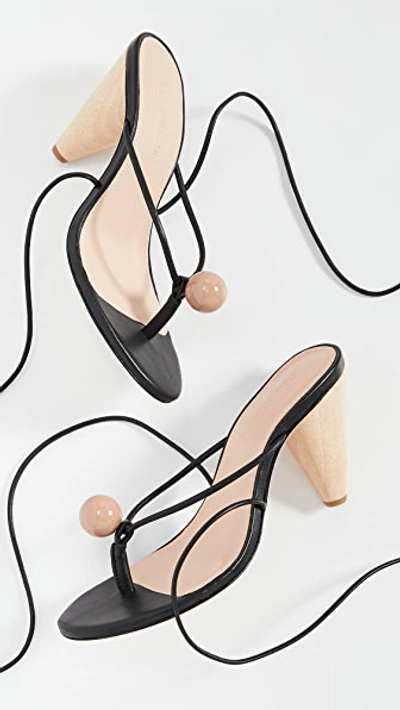 Shop Ulla Johnson Darby Heel Sandals In Noir