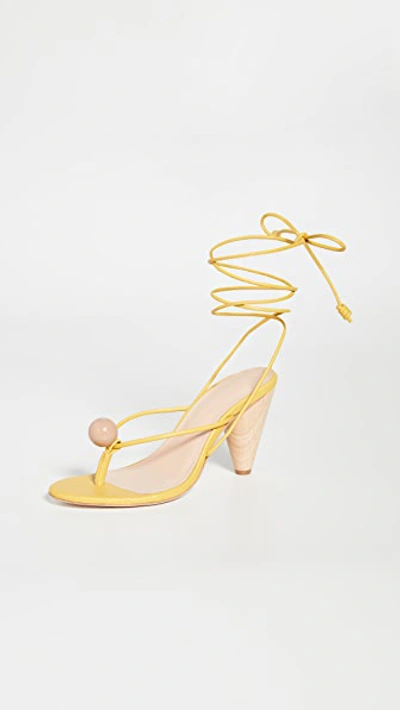 Shop Ulla Johnson Darby Heel Sandals In Moss