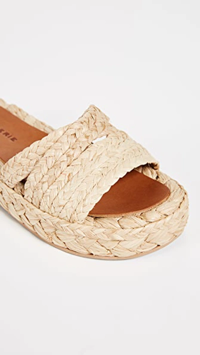 Shop Robert Clergerie Idalie Raffia Sandals In Natural Raffia