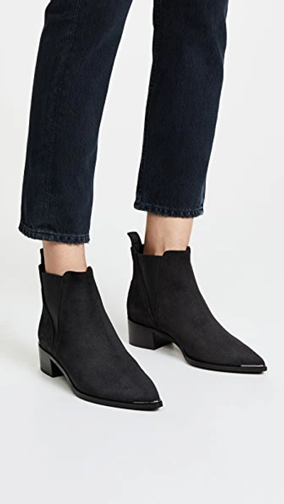 Shop Acne Studios Jensen Suede Booties In Black