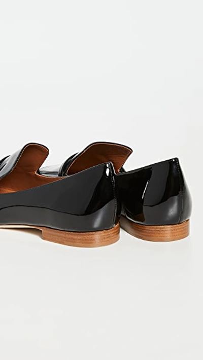 Shop Malone Souliers Jane Flats In Black/black