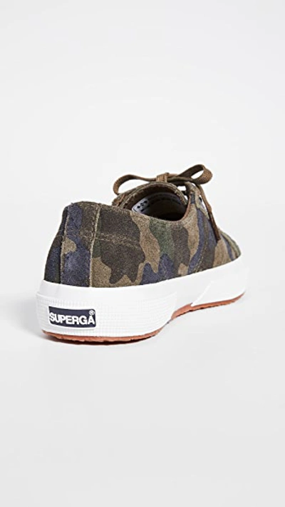 Shop Superga 2750 Sue Camouflage Sneakers