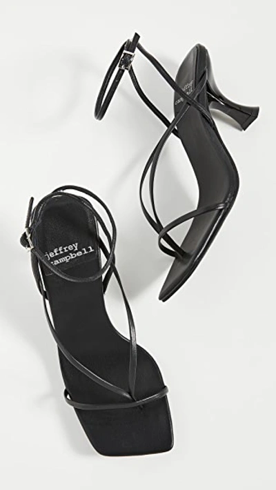 Shop Jeffrey Campbell Fluxx Sandals In Black