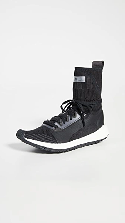 Shop Adidas By Stella Mccartney Ultraboost Hd S. Sneakers In Black/white/utility Black/iron