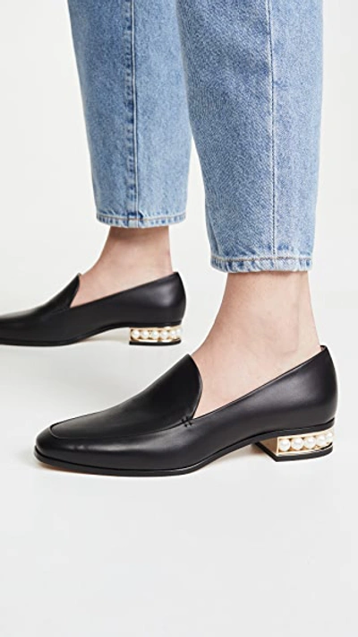 Shop Nicholas Kirkwood Casati Moccasin Loafers In Black