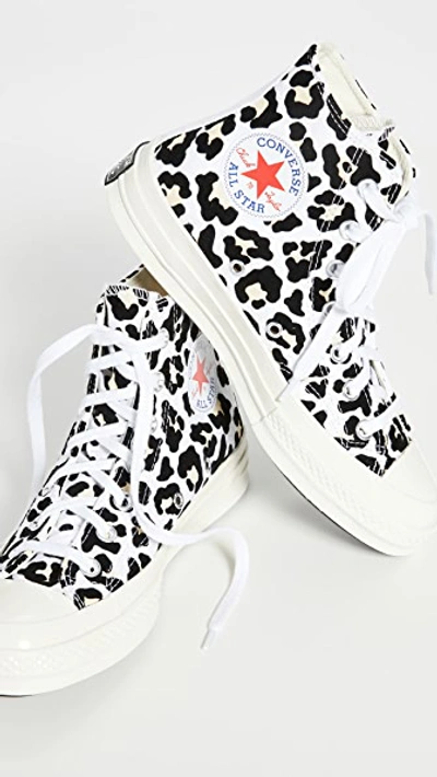 Shop Converse Chuck 70 Logo Play High Top Sneakers In White/black/desert Ore