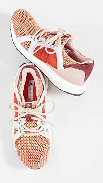 Shop Adidas By Stella Mccartney Ultraboost Trainers In Legred/actora/ftwwht