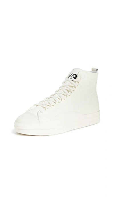 Shop Y-3 Yuben Mid Sneakers In Offwhite/offwhite/offwhite