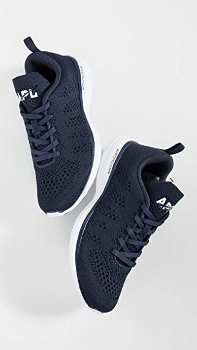 Shop Apl Athletic Propulsion Labs Techloom Pro Sneakers In Midnight/white