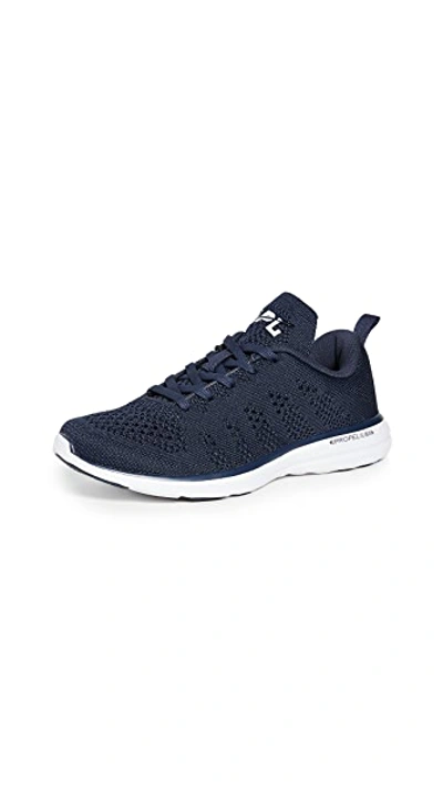 Shop Apl Athletic Propulsion Labs Techloom Pro Sneakers In Midnight/white
