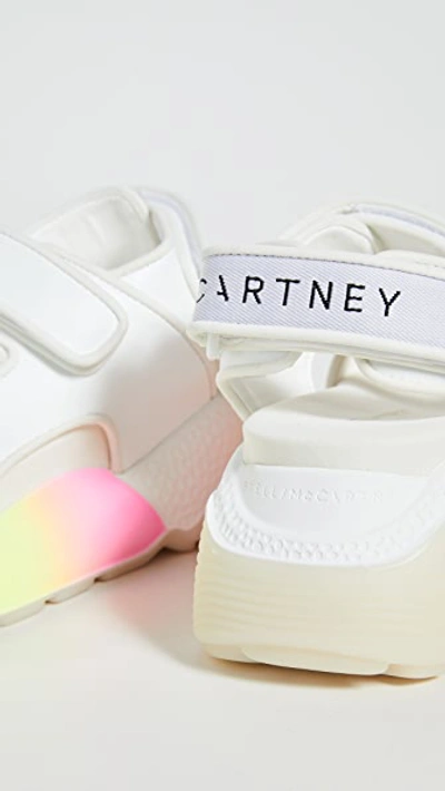 Shop Stella Mccartney Chunky Sandals In White/wht-blak