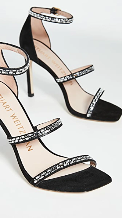 Shop Stuart Weitzman Sabrine Sandals In Black