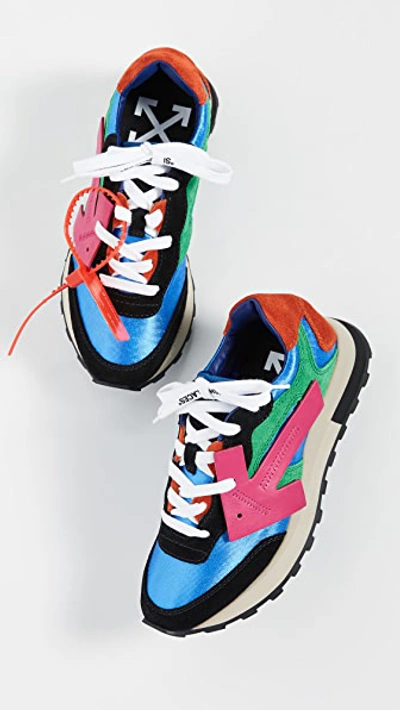 Shop Off-white Hg Runner Sneakers In Multi/fuchsia