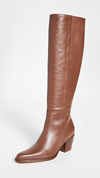 womens tall cognac boots