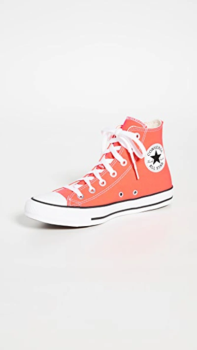 Shop Converse Chuck Taylor All Star Seasonal Sneakers In Bright Crimson