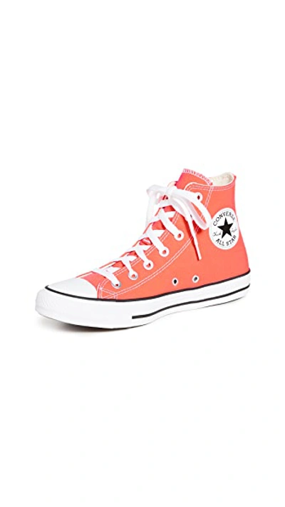 Shop Converse Chuck Taylor All Star Seasonal Sneakers In Bright Crimson