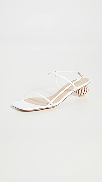 Shop Jacquemus Manosque Sandals In White