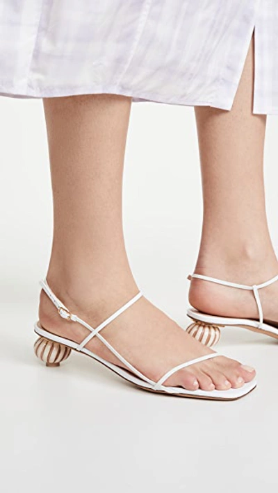 Shop Jacquemus Manosque Sandals In White