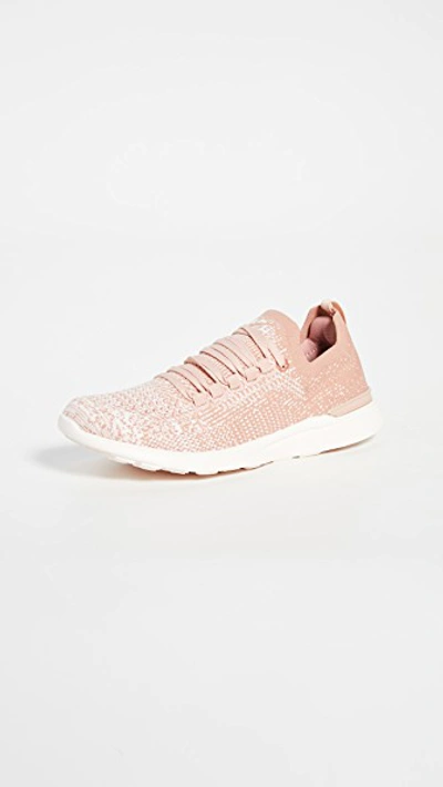 Shop Apl Athletic Propulsion Labs Techloom Breeze Sneakers In Simply Rose/tan