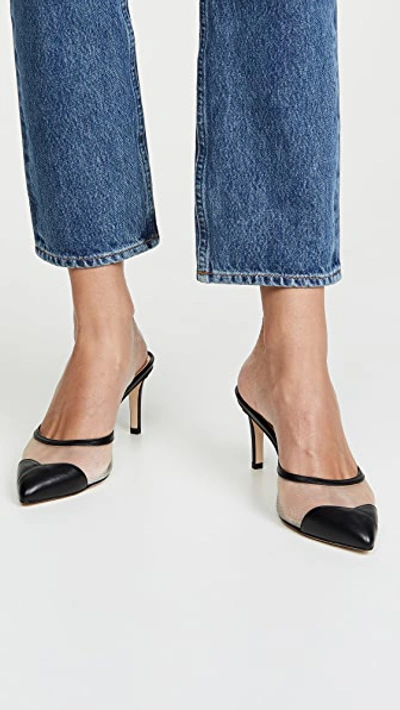 Shop Chloe Gosselin Rachel Mules In Black/nude