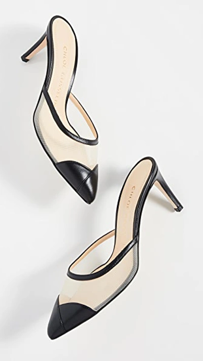 Shop Chloe Gosselin Rachel Mules In Black/nude