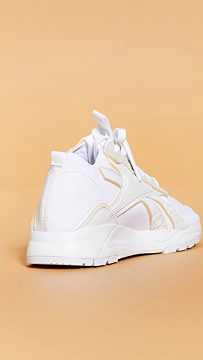 Shop Victoria Beckham Vb Low Bolton Sock Sneakers In White