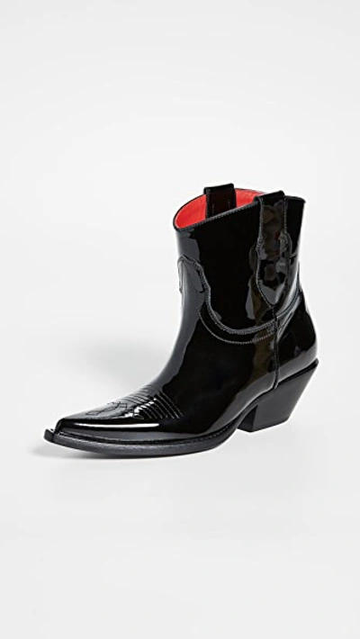 Shop Maison Margiela Cowboy Boots In Black