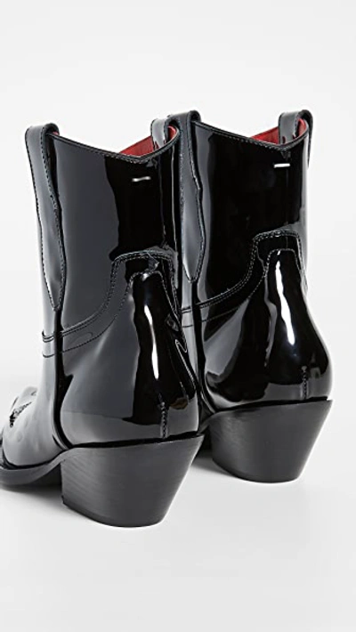 Shop Maison Margiela Cowboy Boots In Black