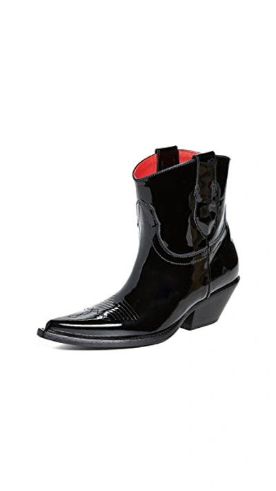 Shop Maison Margiela Cowboy Boots In Black