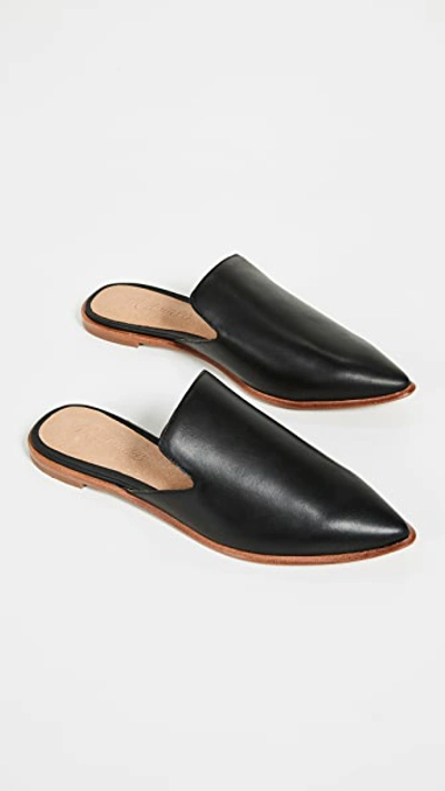 Shop Madewell Gemma Mules In True Black