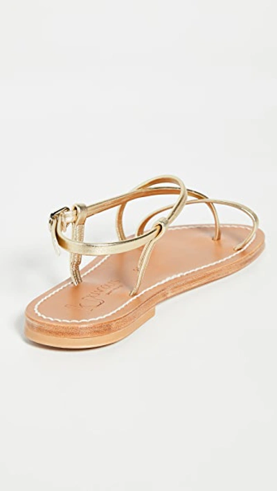 Shop Kjacques Muse Sandals In Lame Platine