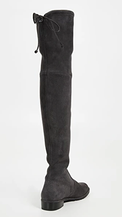 Shop Stuart Weitzman Lowland Over The Knee Boots In Asphalt