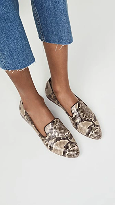 Shop Veronica Beard Griffin Loafers In Taupe