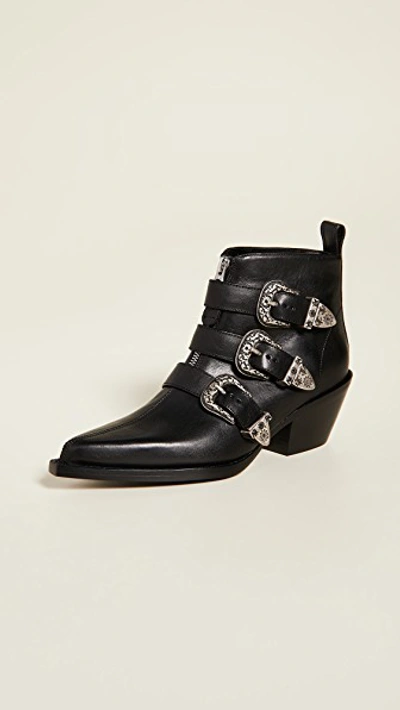 Three Buckle Ankle Boots