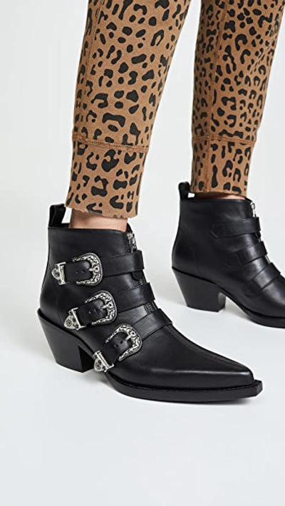 Three Buckle Ankle Boots