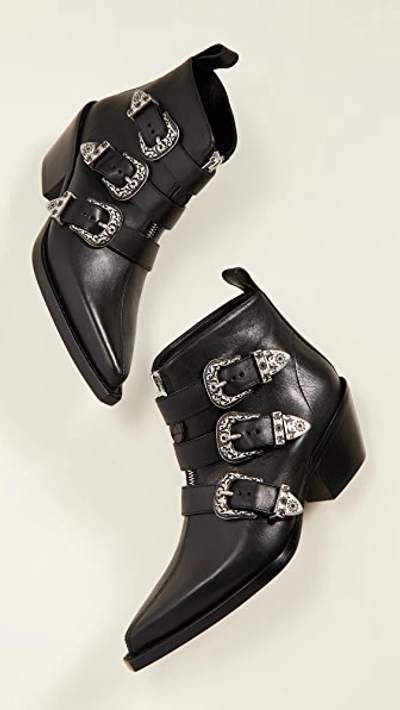 Three Buckle Ankle Boots