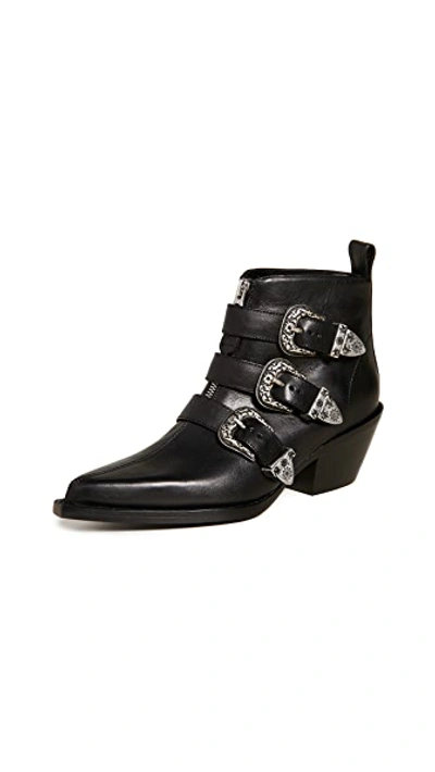 Three Buckle Ankle Boots