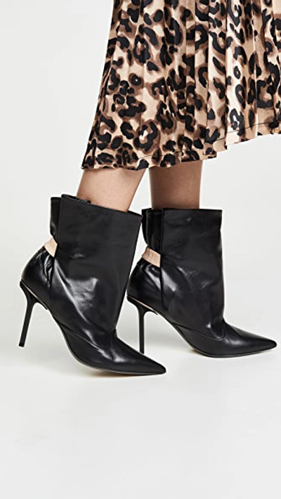 Shop N°21 Pointed Toe Short Boots In Black