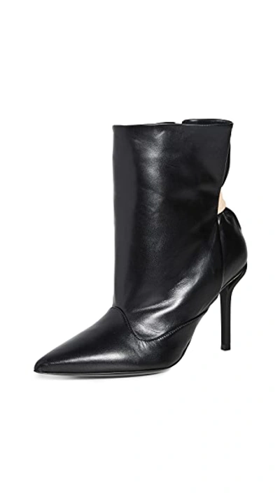Shop N°21 Pointed Toe Short Boots In Black
