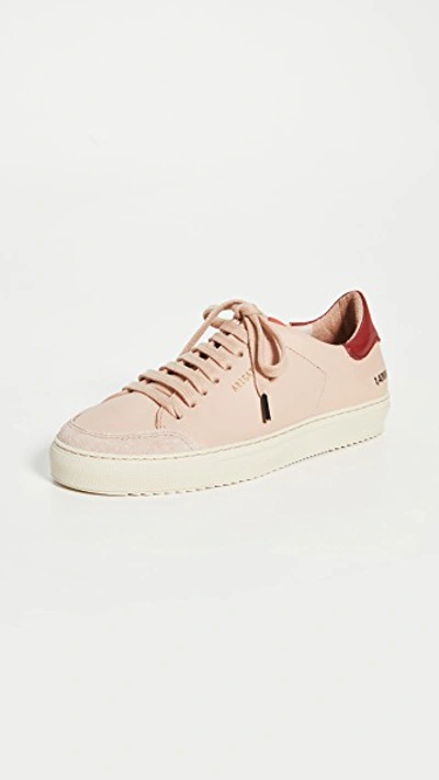 Shop Axel Arigato Clean 90 Sneakers In Burgundy/pink/black