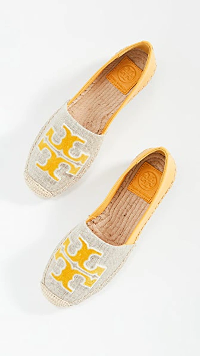 Shop Tory Burch Ines Fil Coupe Espadrilles In Natural/goldfinch