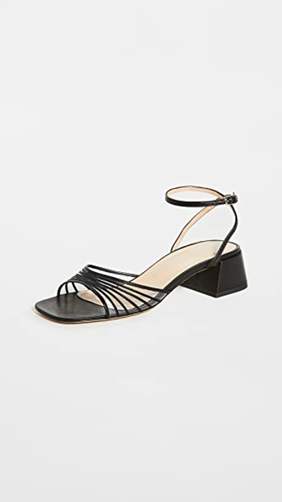 Shop By Far Anna Sandals In Black