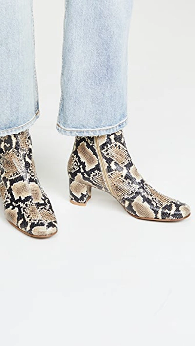 Shop By Far Sofia Booties In Snake