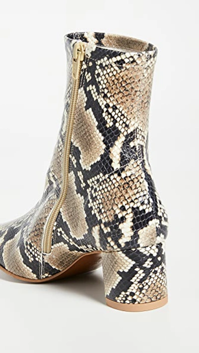 Shop By Far Sofia Booties In Snake