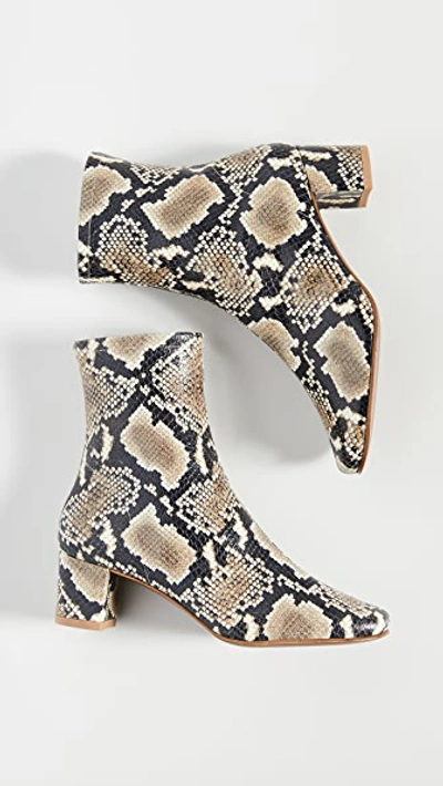 Shop By Far Sofia Booties In Snake